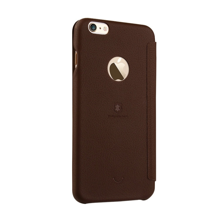 Lenuo for iPhone 6 Plus & 6s Plus PU+PC Litchi Texture Horizontal Flip Leather Case with Card Slots
