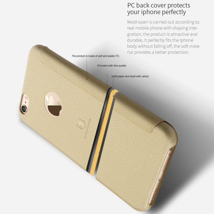 Lenuo for iPhone 6 Plus & 6s Plus PU+PC Litchi Texture Horizontal Flip Leather Case with Card Slots