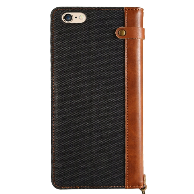 KALAIDENG FUNWEAR X Series for iPhone 6 Plus & 6s Plus Linen Leather + TPU Horizontal Flip Leather Case with Card Slots & Holder & Lanyard