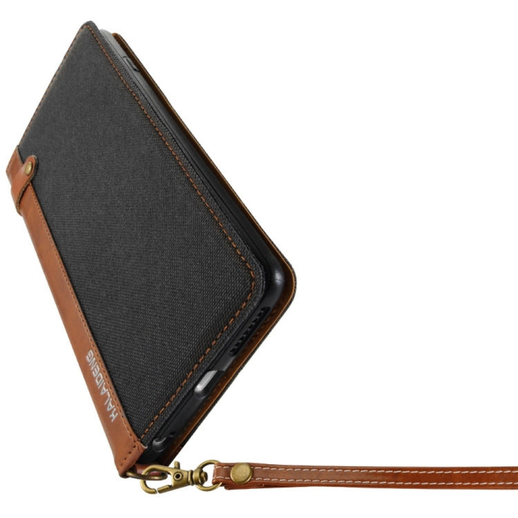 KALAIDENG FUNWEAR X Series for iPhone 6 Plus & 6s Plus Linen Leather + TPU Horizontal Flip Leather Case with Card Slots & Holder & Lanyard