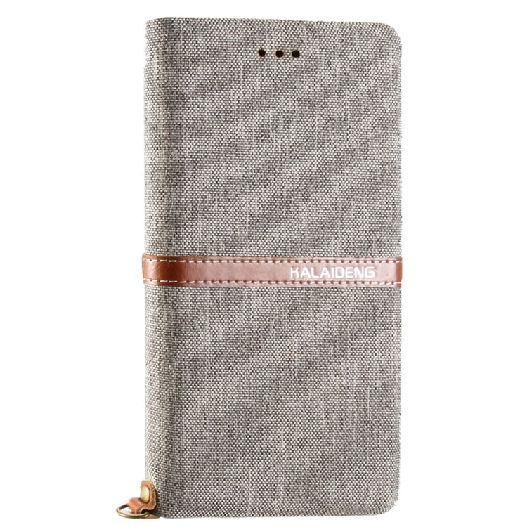 KALAIDENG FUNWEAR X Series for iPhone 6 Plus & 6s Plus Linen Leather + TPU Horizontal Flip Leather Case with Card Slots & Holder & Lanyard