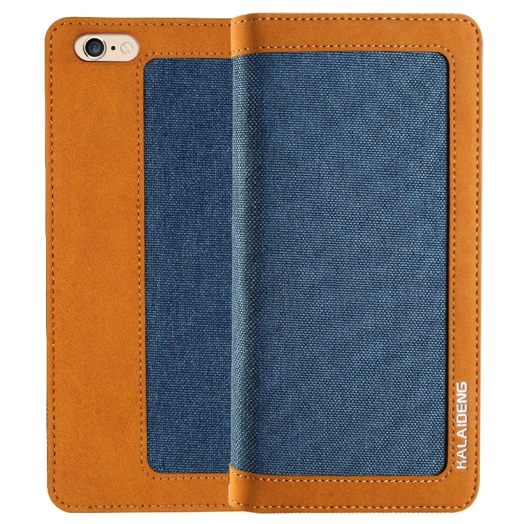 KALAIDENG FUNWEAR X Series for iPhone 6 Plus & 6s Plus Linen Leather + TPU Horizontal Flip Leather Case with Card Slots & Holder & Lanyard