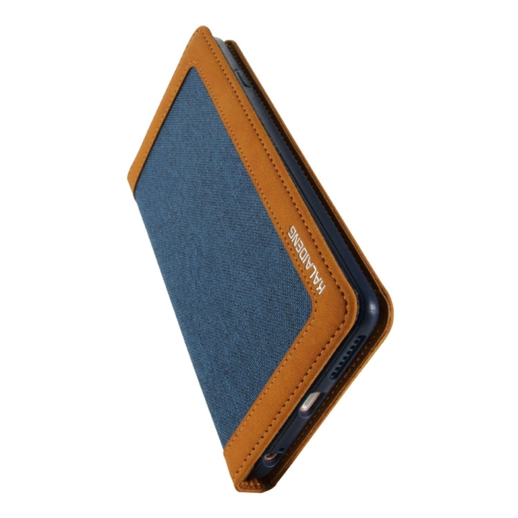 KALAIDENG FUNWEAR X Series for iPhone 6 Plus & 6s Plus Linen Leather + TPU Horizontal Flip Leather Case with Card Slots & Holder & Lanyard