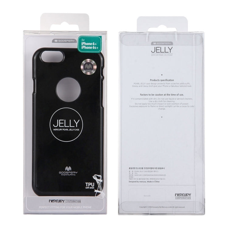 GOOSPERY JELLY CASE for iPhone 6 Plus & 6s Plus TPU Glitter Powder Drop-proof Protective Back Cover Case