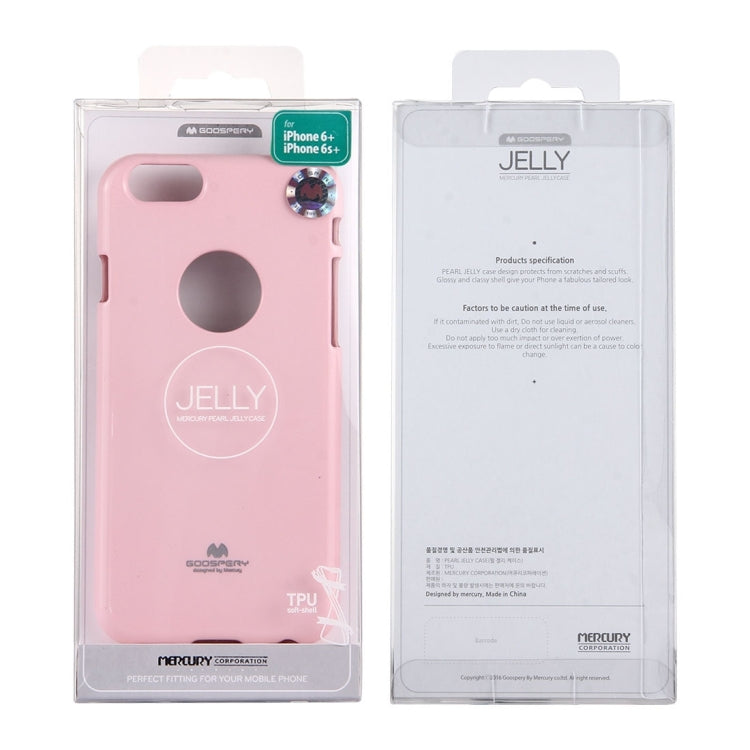 GOOSPERY JELLY CASE for iPhone 6 Plus & 6s Plus TPU Glitter Powder Drop-proof Protective Back Cover Case