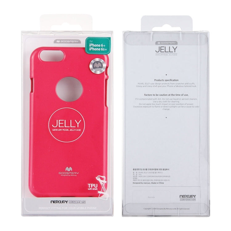GOOSPERY JELLY CASE for iPhone 6 Plus & 6s Plus TPU Glitter Powder Drop-proof Protective Back Cover Case