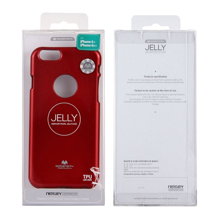 GOOSPERY JELLY CASE for iPhone 6 Plus & 6s Plus TPU Glitter Powder Drop-proof Protective Back Cover Case