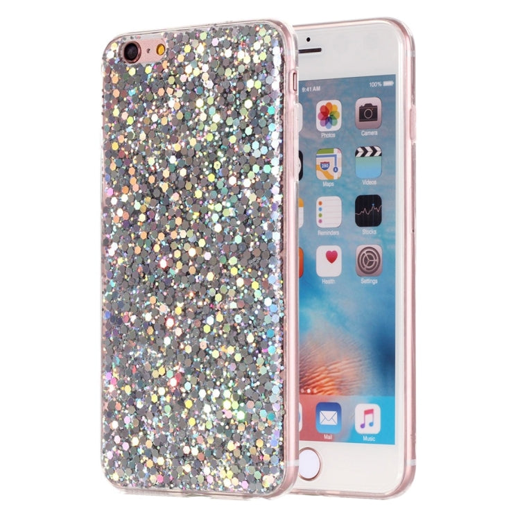 For iPhone 6 Plus & 6s Plus Glitter Powder Soft TPU Protective Case