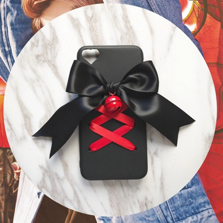 For iPhone 6 Plus & 6s Plus Cute Bell and Bowknot Ribbon Protective Back Cover Case