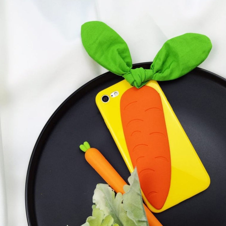 For iPhone 6 Plus & 6s Plus 3D Cute Carrot Pattern Protective Back Cover Case