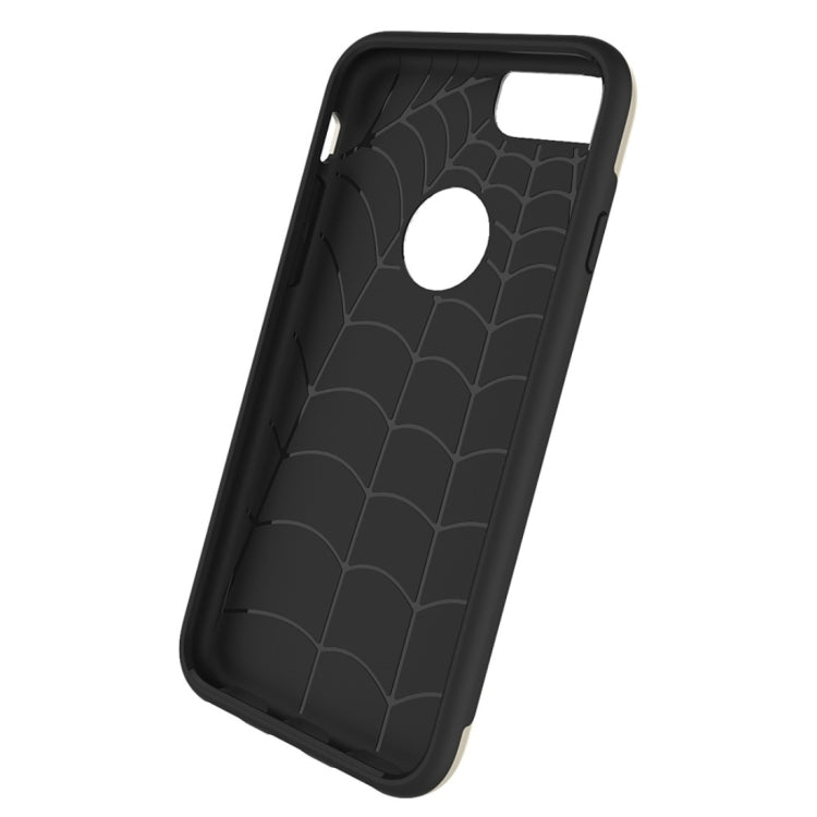 For iPhone 6 Plus & 6s Plus Simple Brushed Texture 2 in 1 PC + TPU Combination Protective Case