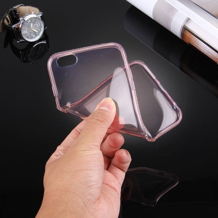 For iPhone 6 Plus & 6s Plus Diamond Encrusted TPU Protective Back Case