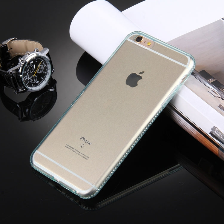 For iPhone 6 Plus & 6s Plus Diamond Encrusted TPU Protective Back Case