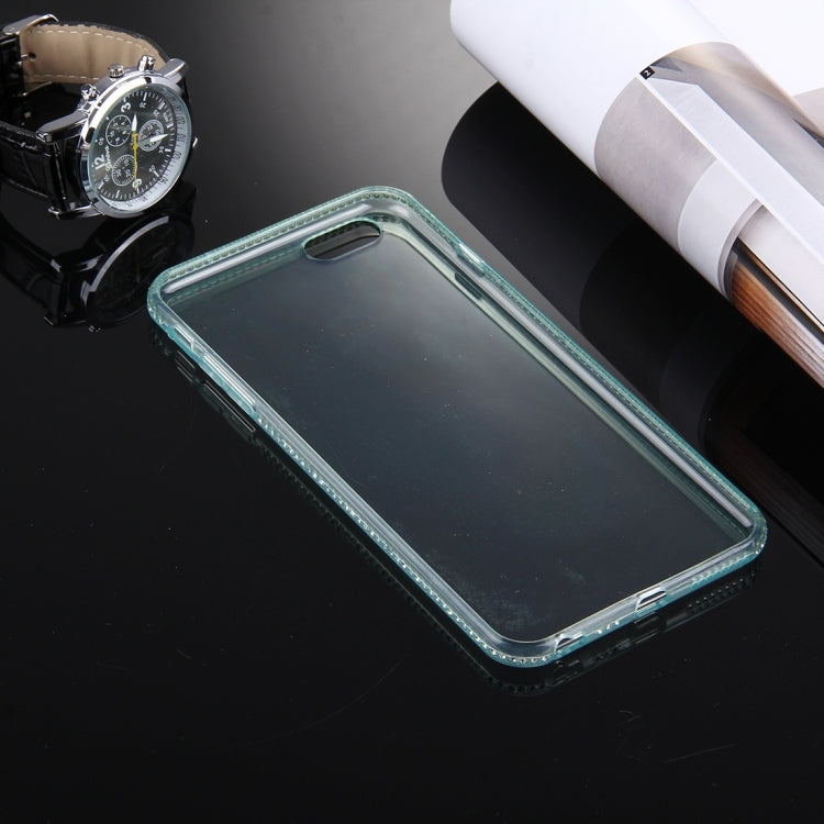 For iPhone 6 Plus & 6s Plus Diamond Encrusted TPU Protective Back Case