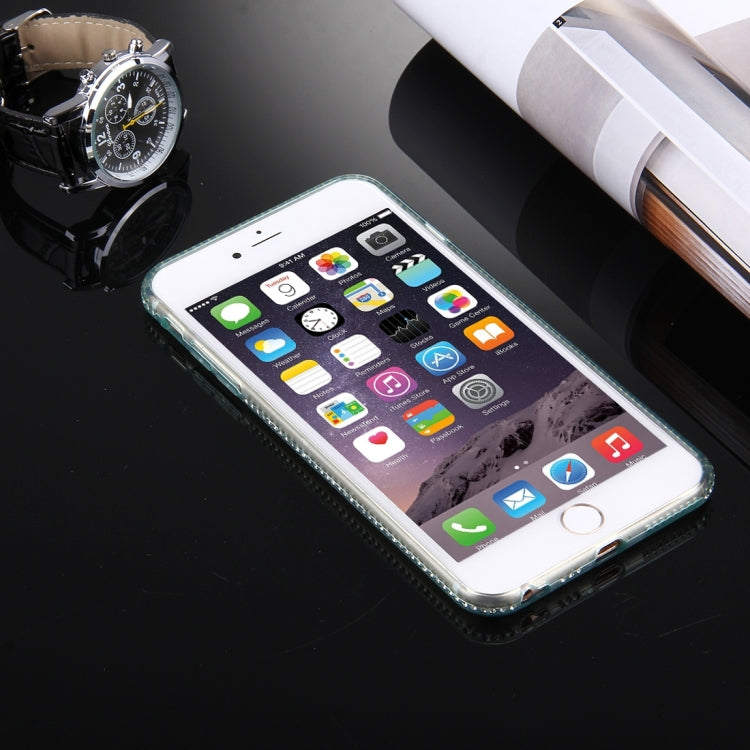For iPhone 6 Plus & 6s Plus Diamond Encrusted TPU Protective Back Case