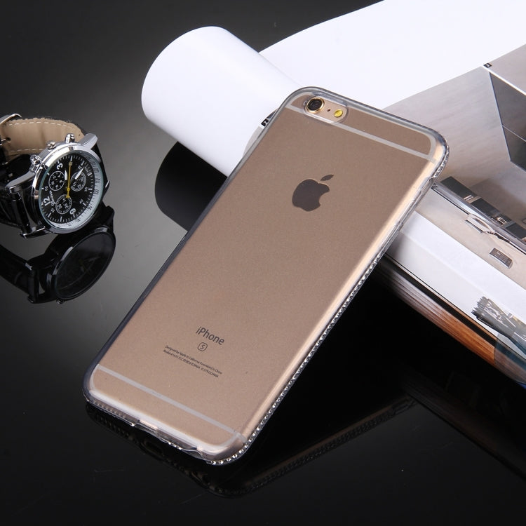 For iPhone 6 Plus & 6s Plus Diamond Encrusted TPU Protective Back Case