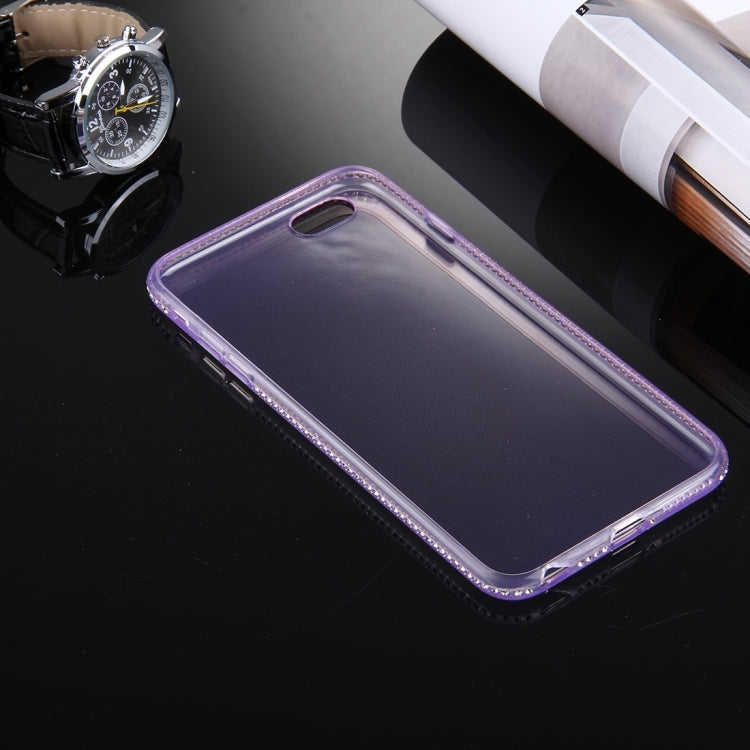 For iPhone 6 Plus & 6s Plus Diamond Encrusted TPU Protective Back Case