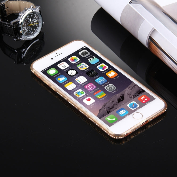For iPhone 6 Plus & 6s Plus Diamond Encrusted TPU Protective Back Case