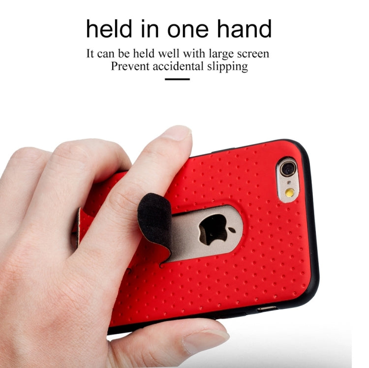 Lenuo for iPhone 6 Plus & 6s Plus 3D Texture Foldable Invisible Holder TPU + PC Combination Case with Holder