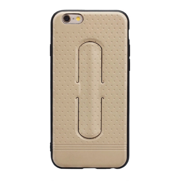Lenuo for iPhone 6 Plus & 6s Plus 3D Texture Foldable Invisible Holder TPU + PC Combination Case with Holder