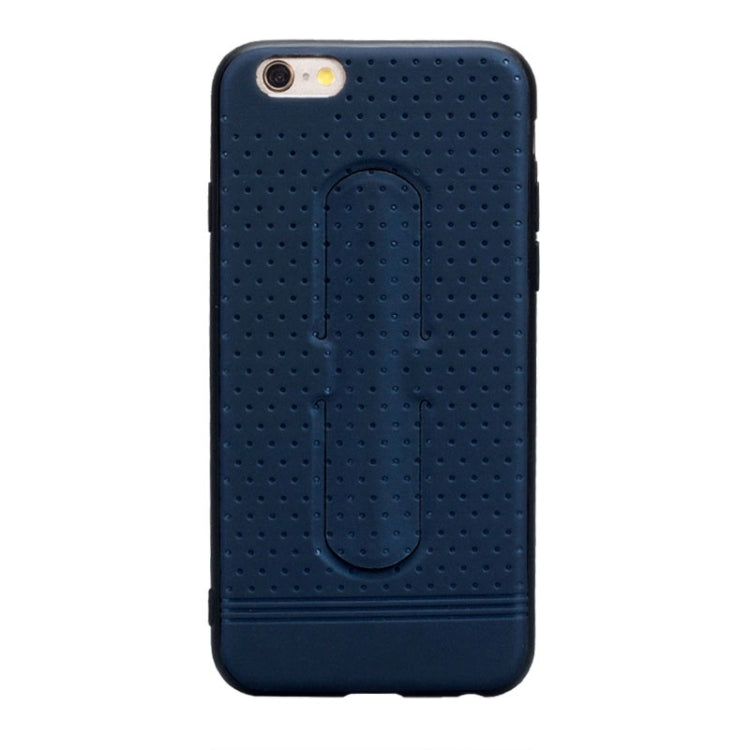 Lenuo for iPhone 6 Plus & 6s Plus 3D Texture Foldable Invisible Holder TPU + PC Combination Case with Holder