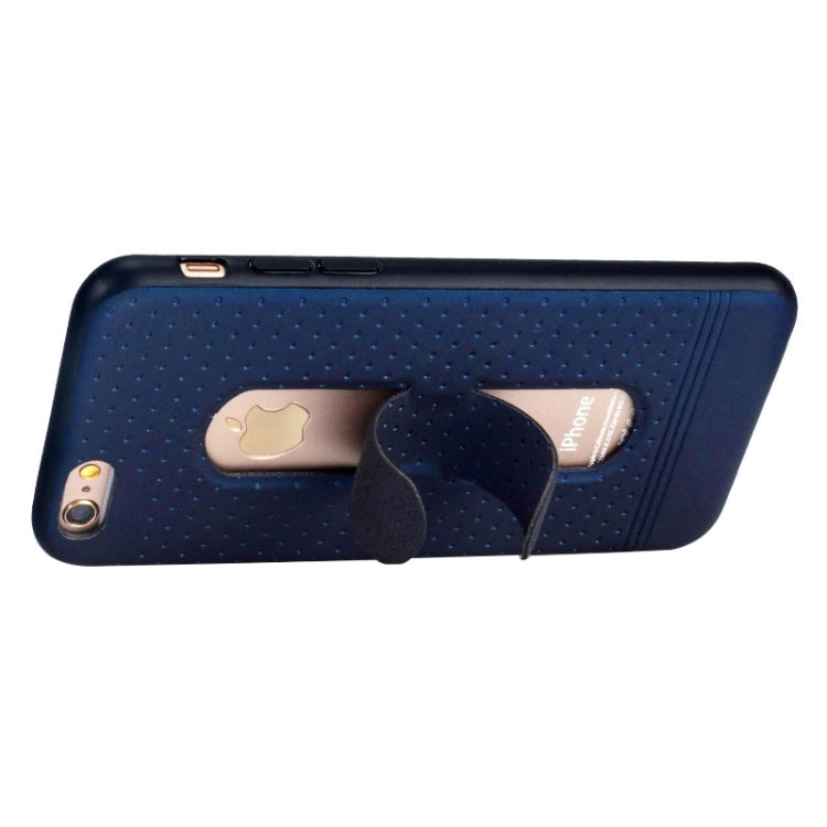 Lenuo for iPhone 6 Plus & 6s Plus 3D Texture Foldable Invisible Holder TPU + PC Combination Case with Holder