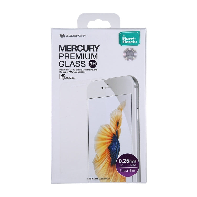 GOOSPERY For iPhone 6 Plus & 6s Plus 0.26mm Ultra thin 9H Surface Hardness 2.5D Curved Edge Tempered Glass Screen Film