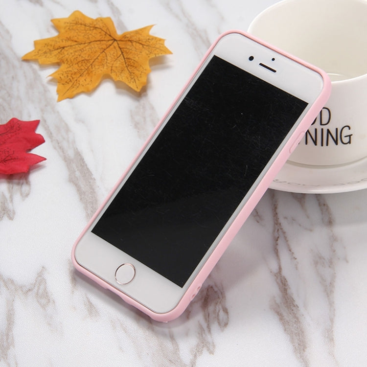 For iPhone 6 Plus & 6s Plus Pink Background Lovely Cloud Pattern Squeeze Relief Squishy Dropproof Protective Back Cover Case