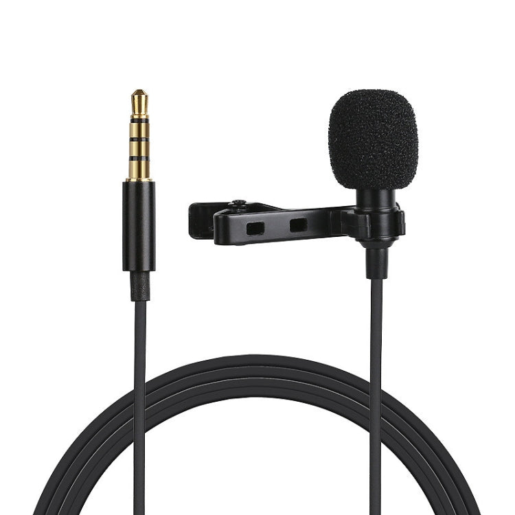 MC-LM10 Clip-on Omni Directional Condenser Microphone for iPhone, iPad, Galaxy, Smart Phones, Tablets and Other Audio Device with 3.5mm Earphone Port (Black)