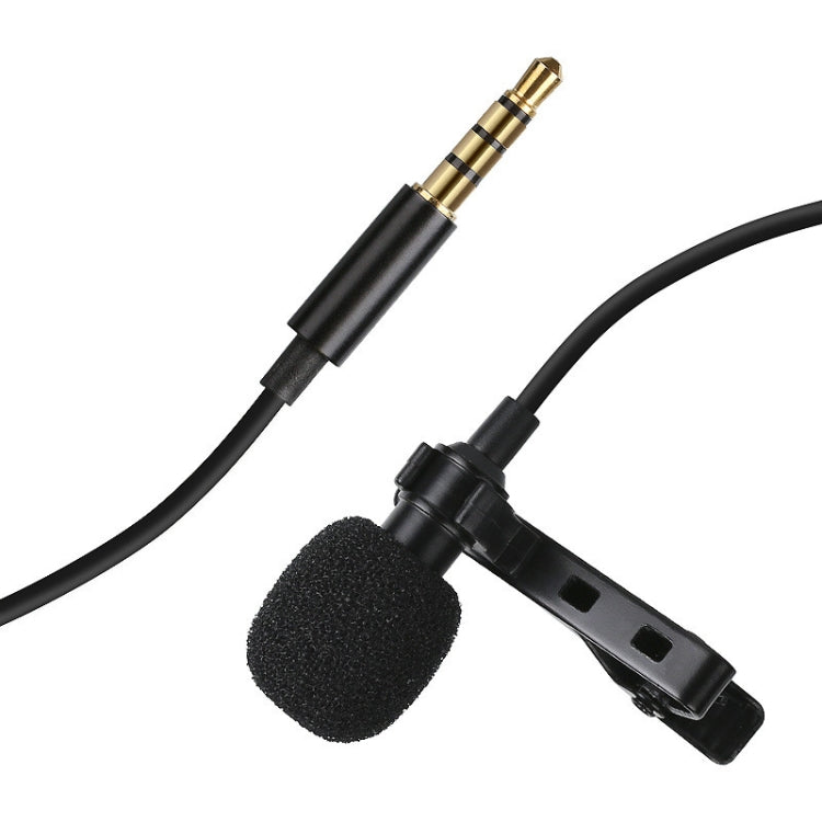 MC-LM10 Clip-on Omni Directional Condenser Microphone for iPhone, iPad, Galaxy, Smart Phones, Tablets and Other Audio Device with 3.5mm Earphone Port (Black)