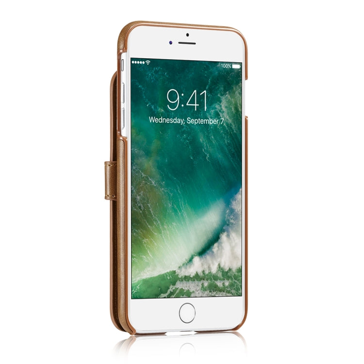 For iPhone 6 Plus & 6s Plus Retro PU Lattices Leather Texture Horizontal Flip Protective Leather Case with Holder & Card Slots & Wallet & Photo Frame