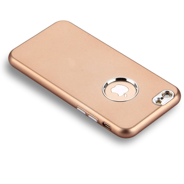 For iPhone 6 Plus & 6s Plus Pure Colour Oil Spout Soft TPU Metal Button Protective Case Back Cover