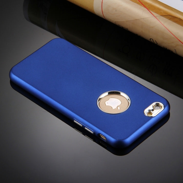For iPhone 6 Plus & 6s Plus Pure Colour Oil Spout Soft TPU Metal Button Protective Case Back Cover