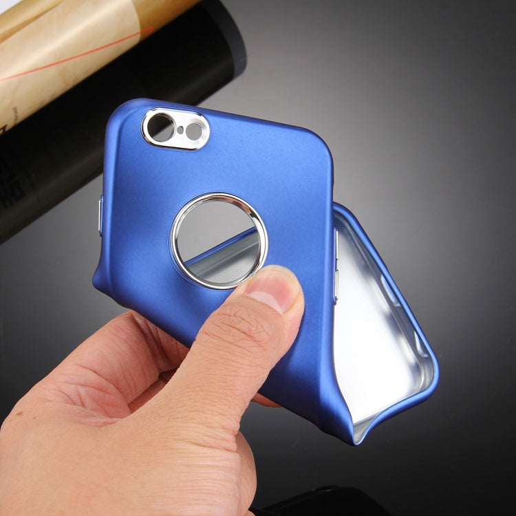 For iPhone 6 Plus & 6s Plus Pure Colour Oil Spout Soft TPU Metal Button Protective Case Back Cover