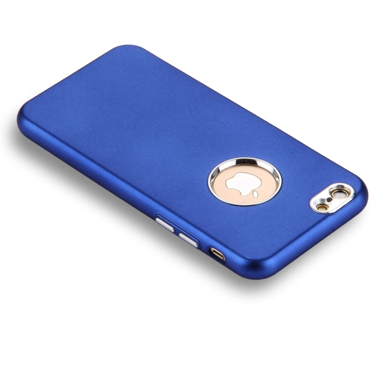 For iPhone 6 Plus & 6s Plus Pure Colour Oil Spout Soft TPU Metal Button Protective Case Back Cover
