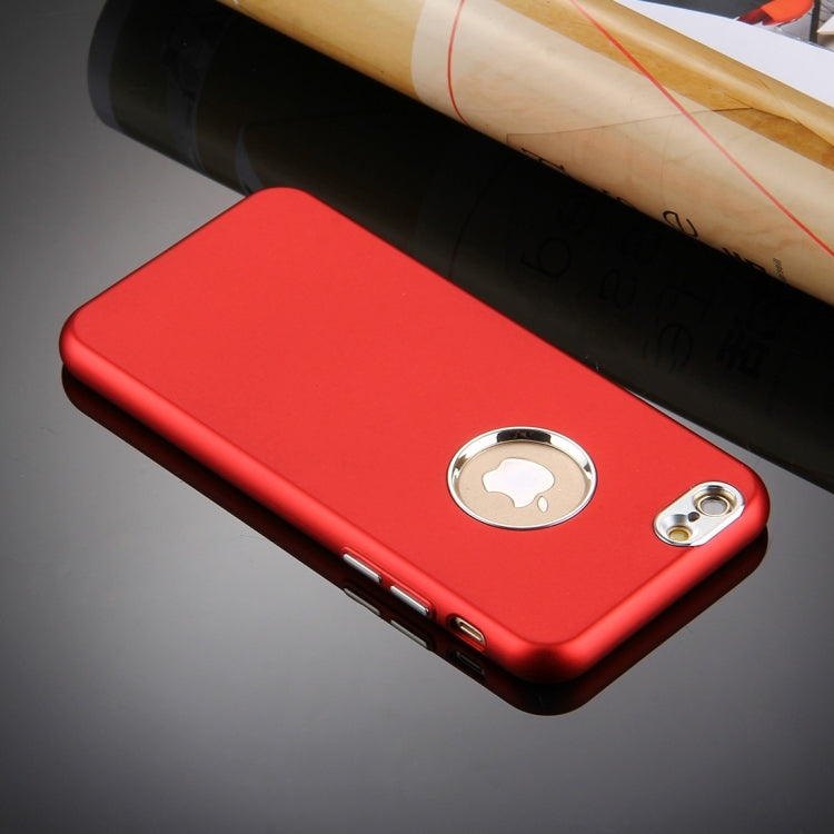 For iPhone 6 Plus & 6s Plus Pure Colour Oil Spout Soft TPU Metal Button Protective Case Back Cover