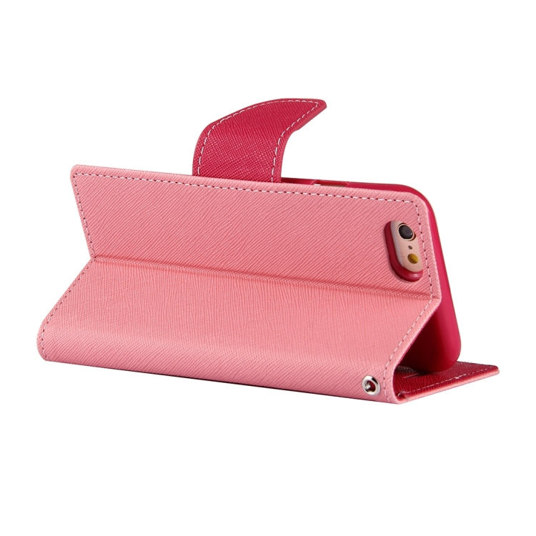GOOSPERY FANCY DIARY for iPhone 6 Plus & 6s Plus Cross Texture Horizontal Flip Leather Case with Card Slots & Wallet & Holder