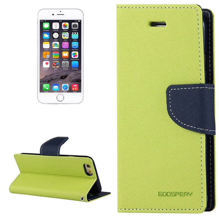 GOOSPERY FANCY DIARY for iPhone 6 Plus & 6s Plus Cross Texture Horizontal Flip Leather Case with Card Slots & Wallet & Holder