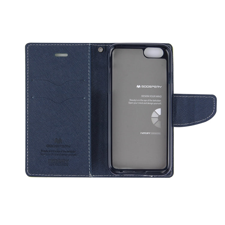 GOOSPERY FANCY DIARY for iPhone 6 Plus & 6s Plus Cross Texture Horizontal Flip Leather Case with Card Slots & Wallet & Holder