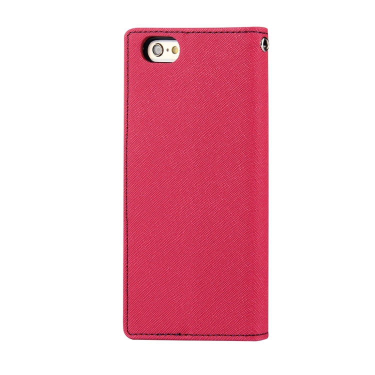 GOOSPERY FANCY DIARY for iPhone 6 Plus & 6s Plus Cross Texture Horizontal Flip Leather Case with Card Slots & Wallet & Holder