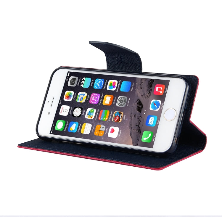 GOOSPERY FANCY DIARY for iPhone 6 Plus & 6s Plus Cross Texture Horizontal Flip Leather Case with Card Slots & Wallet & Holder