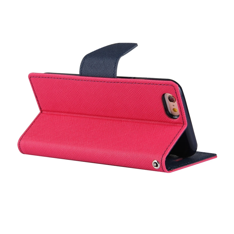 GOOSPERY FANCY DIARY for iPhone 6 Plus & 6s Plus Cross Texture Horizontal Flip Leather Case with Card Slots & Wallet & Holder