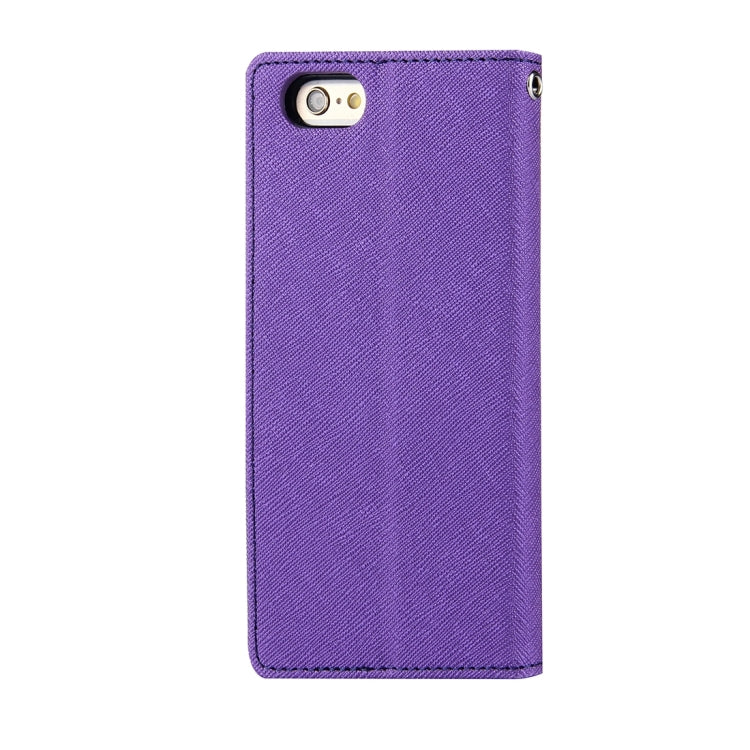 GOOSPERY FANCY DIARY for iPhone 6 Plus & 6s Plus Cross Texture Horizontal Flip Leather Case with Card Slots & Wallet & Holder