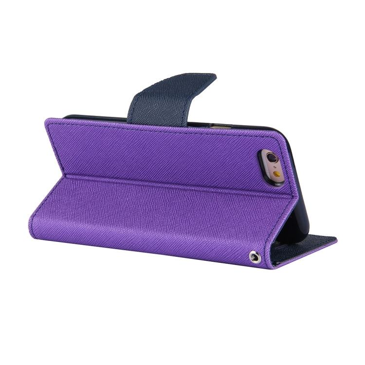 GOOSPERY FANCY DIARY for iPhone 6 Plus & 6s Plus Cross Texture Horizontal Flip Leather Case with Card Slots & Wallet & Holder
