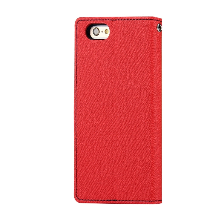 GOOSPERY FANCY DIARY for iPhone 6 Plus & 6s Plus Cross Texture Horizontal Flip Leather Case with Card Slots & Wallet & Holder