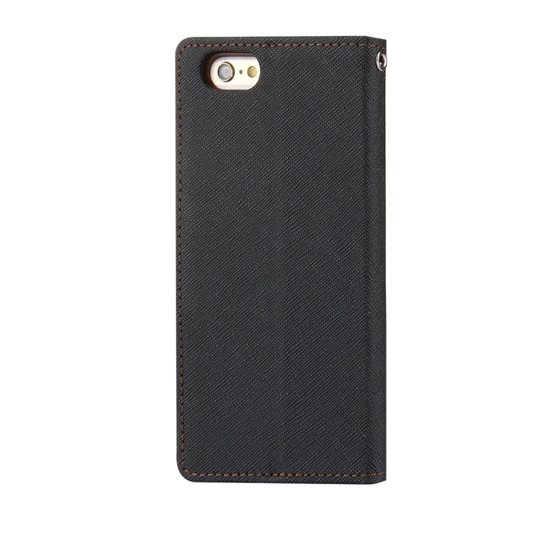 GOOSPERY FANCY DIARY for iPhone 6 Plus & 6s Plus Cross Texture Horizontal Flip Leather Case with Card Slots & Wallet & Holder