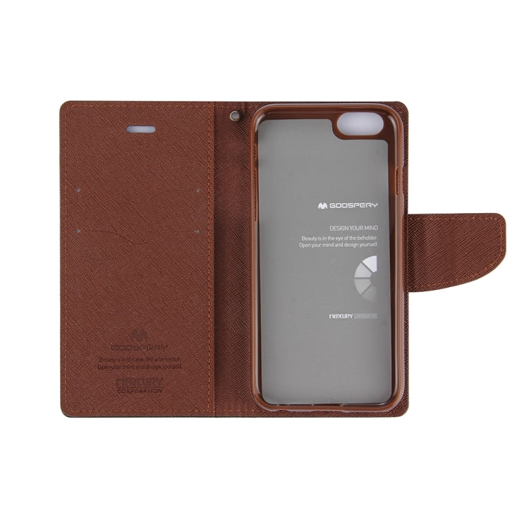 GOOSPERY FANCY DIARY for iPhone 6 Plus & 6s Plus Cross Texture Horizontal Flip Leather Case with Card Slots & Wallet & Holder