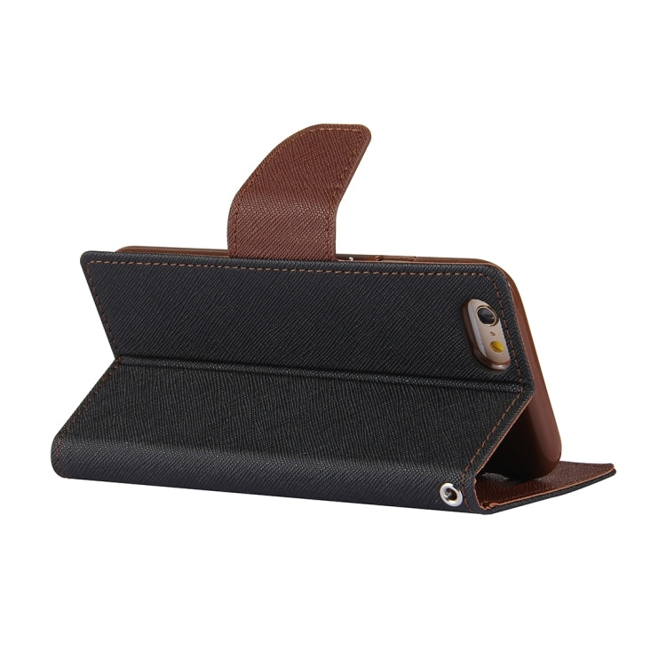 GOOSPERY FANCY DIARY for iPhone 6 Plus & 6s Plus Cross Texture Horizontal Flip Leather Case with Card Slots & Wallet & Holder