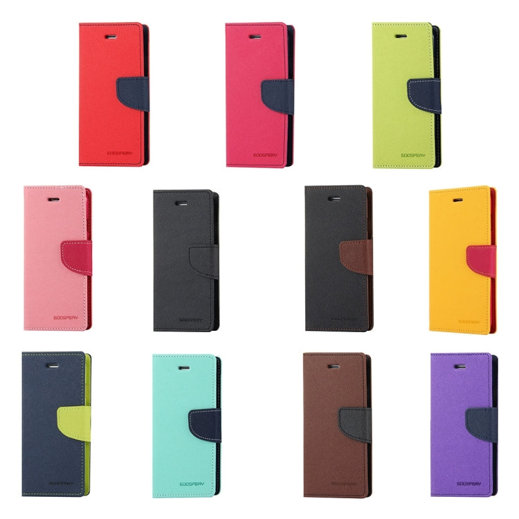 GOOSPERY FANCY DIARY for iPhone 6 Plus & 6s Plus Cross Texture Horizontal Flip Leather Case with Card Slots & Wallet & Holder