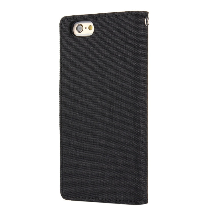 GOOSPERY CANVAS DIARY for iPhone 6 Plus & 6s Plus Canvas Texture Horizontal Flip Leather Case with Card Slots & Wallet & Holder